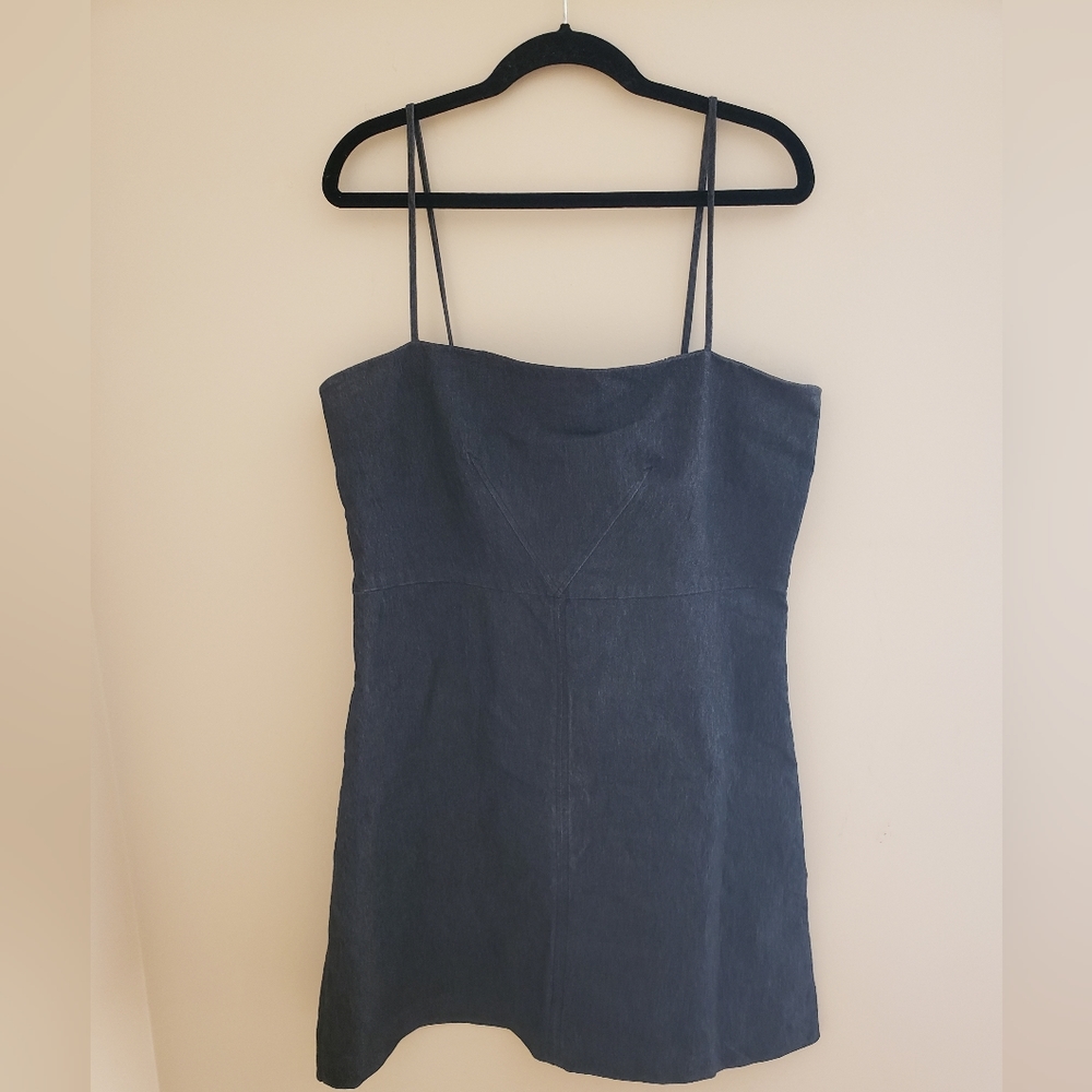 Grey denim mini dress *Closet Sale*